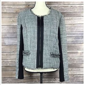 Elle tweed boucle blazer